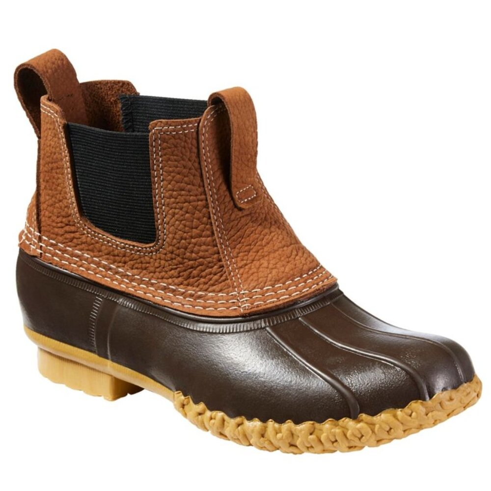 L.L. Bean Men's Bean Boots, 6.5" Chelsea in Allspice/Bean Boot Brown/Gum Sz 12 M